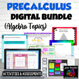 PreCalculus Digital Bundle with Printables - Algebraic Topics