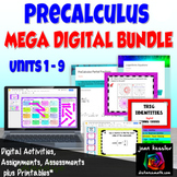 PreCalculus Digital Mega Bundle of Activities and Assessme