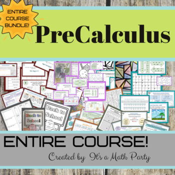 Preview of PreCalculus - ENTIRE COURSE BUNDLE