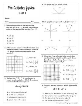 acc precalculus review packet