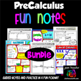 PreCalculus FUN Notes Doodle Pages Bundle