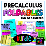 PreCalculus Foldables and Organizers Bundle