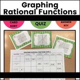 Graphing Rational Functions Activity Card Sort Asymptotes 