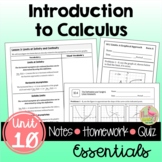 Intro to Calculus Unit Essentials with Lesson Videos (Unit 10)