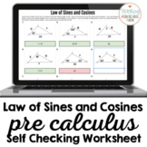 PreCalculus Law of Sines and Cosines (no ambiguous case) S