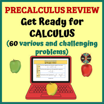 Preview of PreCalculus Review - Back to School - Get Ready for Calculus
