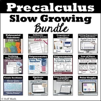 Preview of Precalculus SLOW GROWING BUNDLE