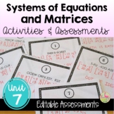 Systems and Matrices Activities & Assessments (PreCalculus