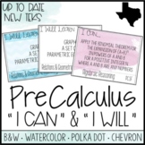 PreCalculus TEKS  - "I Can" Statements / "I Will Learn To"