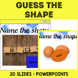PreK 1st Grade 2D Guess the Shape Kindergarten PowerPoint 
