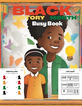 Preview of PreK- 1st Grade English/Spanish Black History Month School Readiness Book