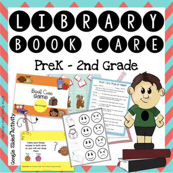 Preview of PreK-2nd Grade Library Book Care
