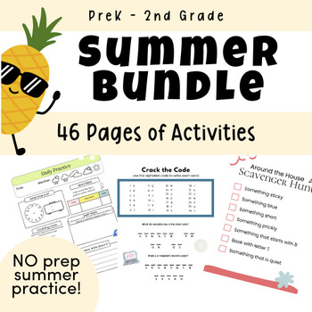 Preview of PreK - 2nd Grade SUMMER Activity Bundle