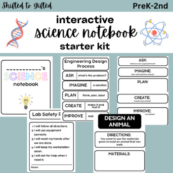 Preview of PreK-2nd Interactive Science Notebook: Cover + Mini Lesson