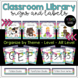 PreK-5 Classroom Library Signs & Labels for Book Bins & Bo