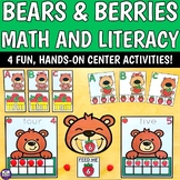 PreK Bears and Berries Math and Literacy Bundle - Spring N