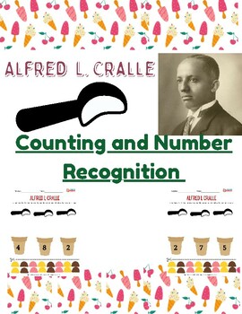 Preview of PreK Black History Month Alfred  L. Cralle Counting and Number Recognition Math
