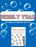 PreK Bubbly First Week of School Fun Workbook - Name Writi