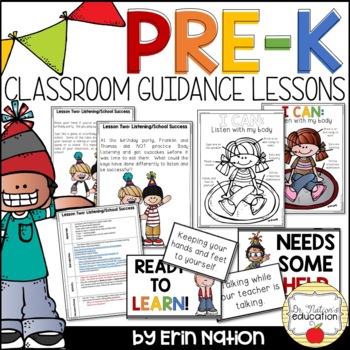 Preview of PreK Classroom Guidance Lessons