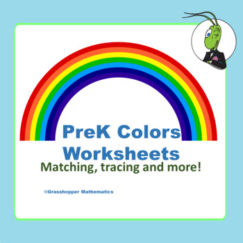 Preview of PreK Coloring Practice Worksheets with Activities