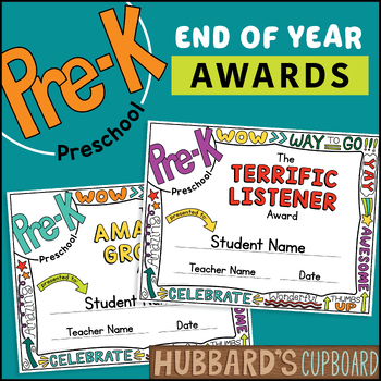 Preview of Prekindergarten PreK End of Year Awards Certificate / Pre K Preschool Graduation