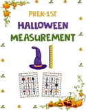 PreK Estimation and Measurement Halloween Math Center worksheet