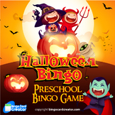 PreK Halloween Picture Bingo Game 60 Unique