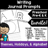 Preschool Writing Journal Prompts-Preschool & PreK Writing BUNDLE