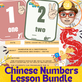 Preview of PreK-K Easy Chinese and Counting 1-10 | Full Lesson Plan, Flash Cards Set