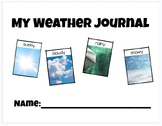 PreK/K Weekly Weather Journal
