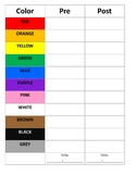 PreK/K color assessment