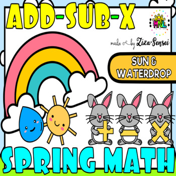 Preview of Kindergarten Spring Math Facts Tables Charts 1-50 Pack