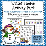 PreK - Kindergarten Winter Themed Activities  Fine Motor, 