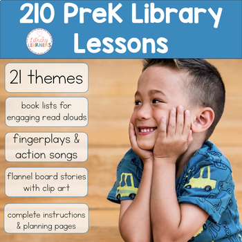 Preview of PreK Library Lessons for the Whole School Year PK PreKindergarten Preschool