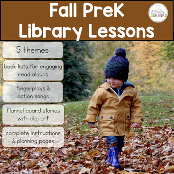 Preview of PreK Library Lessons Fall September October November
