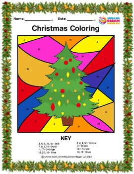 Christmas Color By Number for Kids Ages 2-5: Experience Festive Christmas  Magic with Fun and Simple Christmas Coloring Book for Boys and Girls - Xmas  (Paperback)