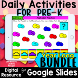 Digital Daily Slides for Pre K Morning Work Math, Calendar