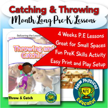 Preview of PreK Physical Education Throwing and Catching Unit