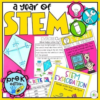 Preview of PreK STEM Activities - Year Long Bundle for Preschool  - Back to School