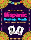 Preview of PreK Shapes Sugar Skulls Art & Craft Hispanic Heritage & Cinco De Mayo Book