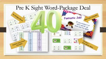 Preview of PreK Sight Words Package (Supports B.E.S.T. and CCSS)