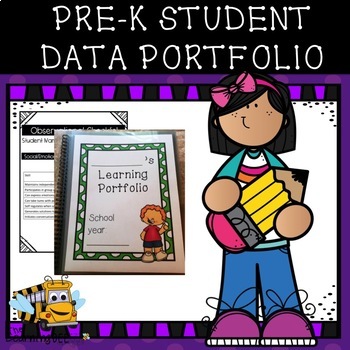 PreK Student Portfolio by The Learning Beezzz | Teachers Pay Teachers