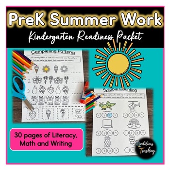 Preview of PreK Summer Packet | Kindergarten Readiness