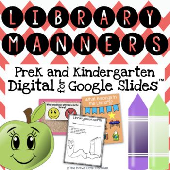Preview of PreK and Kindergarten Library Manners