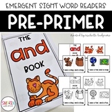 PrePrimer Dolch Emergent Sight Word Reader Books | Distanc