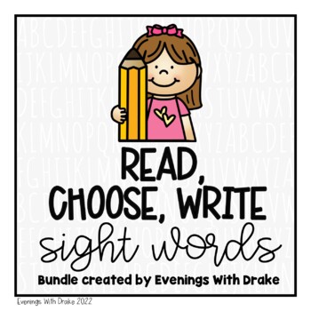 Preview of PrePrimer Primer 1st 2nd 3rd Grade Sight Word Read Choose Write Practice Bundle