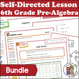 Prealgebra Bundle | Self Directed Lesson | Pre-algebra | 6