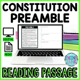 Preamble DIGITAL Reading Passage and Questions - Self Grad