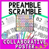 US Constitution Preamble Collaborative Poster - Team Work 
