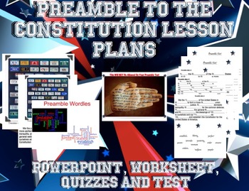 Preview of Preamble to the Constitution Lesson Plan